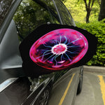 Plasma Ball Print Car Side Mirror Covers