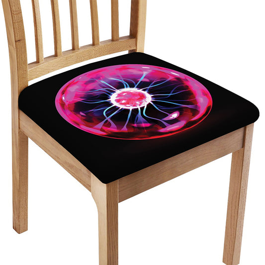 Plasma Ball Print Chair Cushion Cover