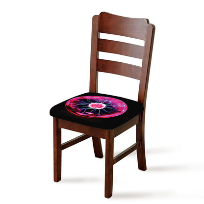 Plasma Ball Print Chair Cushion Cover