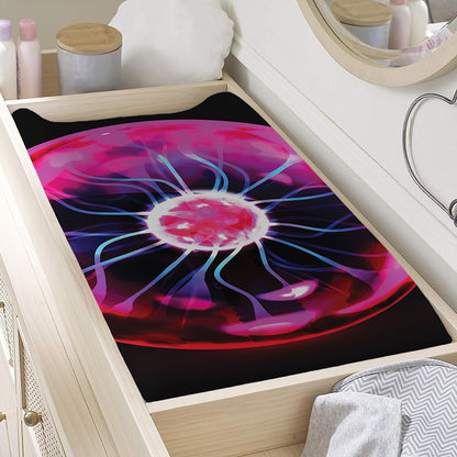 Plasma Ball Print Changing Pad Cover