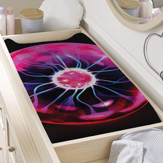 Plasma Ball Print Changing Pad Cover