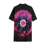 Plasma Ball Print Cotton Hawaiian Shirt
