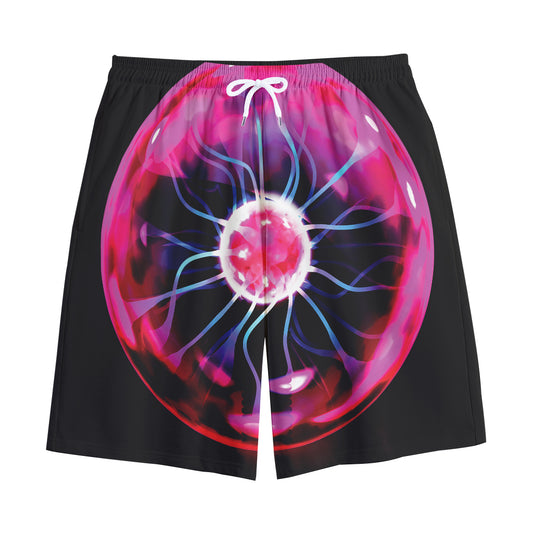Plasma Ball Print Cotton Shorts