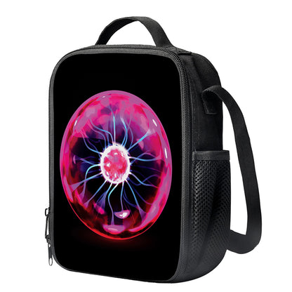 Plasma Ball Print Crossbody Lunch Bag