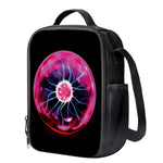 Plasma Ball Print Crossbody Lunch Bag