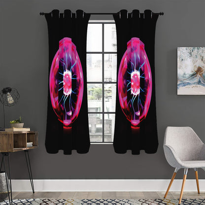 Plasma Ball Print Curtain