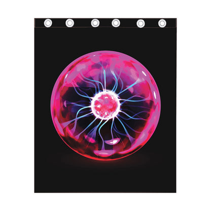 Plasma Ball Print Curtain