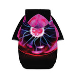 Plasma Ball Print Dog Zip Up Hoodie