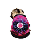 Plasma Ball Print Dog Zip Up Jacket