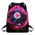 Plasma Ball Print Drawstring Backpack