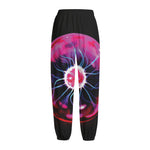 Plasma Ball Print Fleece Lined Knit Pants