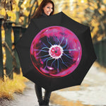 Plasma Ball Print Foldable Umbrella