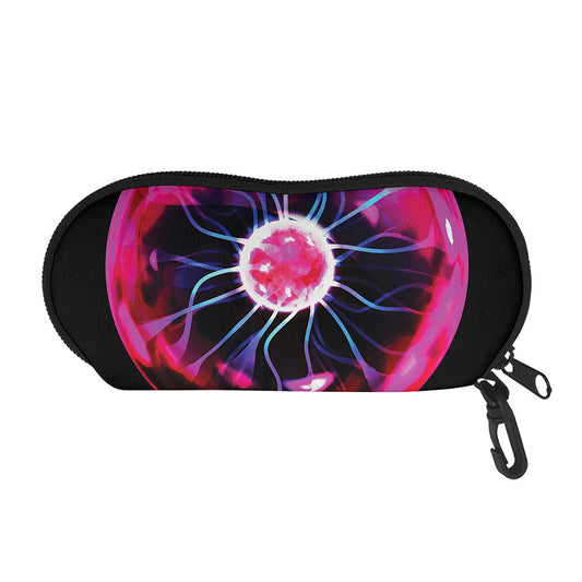 Plasma Ball Print Glasses Case