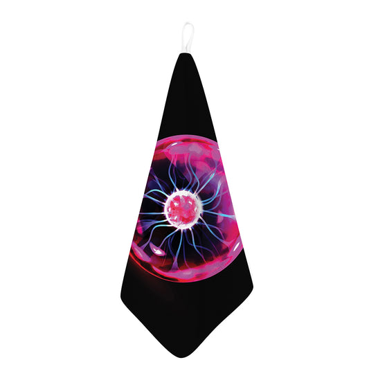 Plasma Ball Print Hand Towel