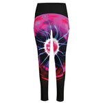 Plasma Ball Print High-Waisted Pocket Leggings