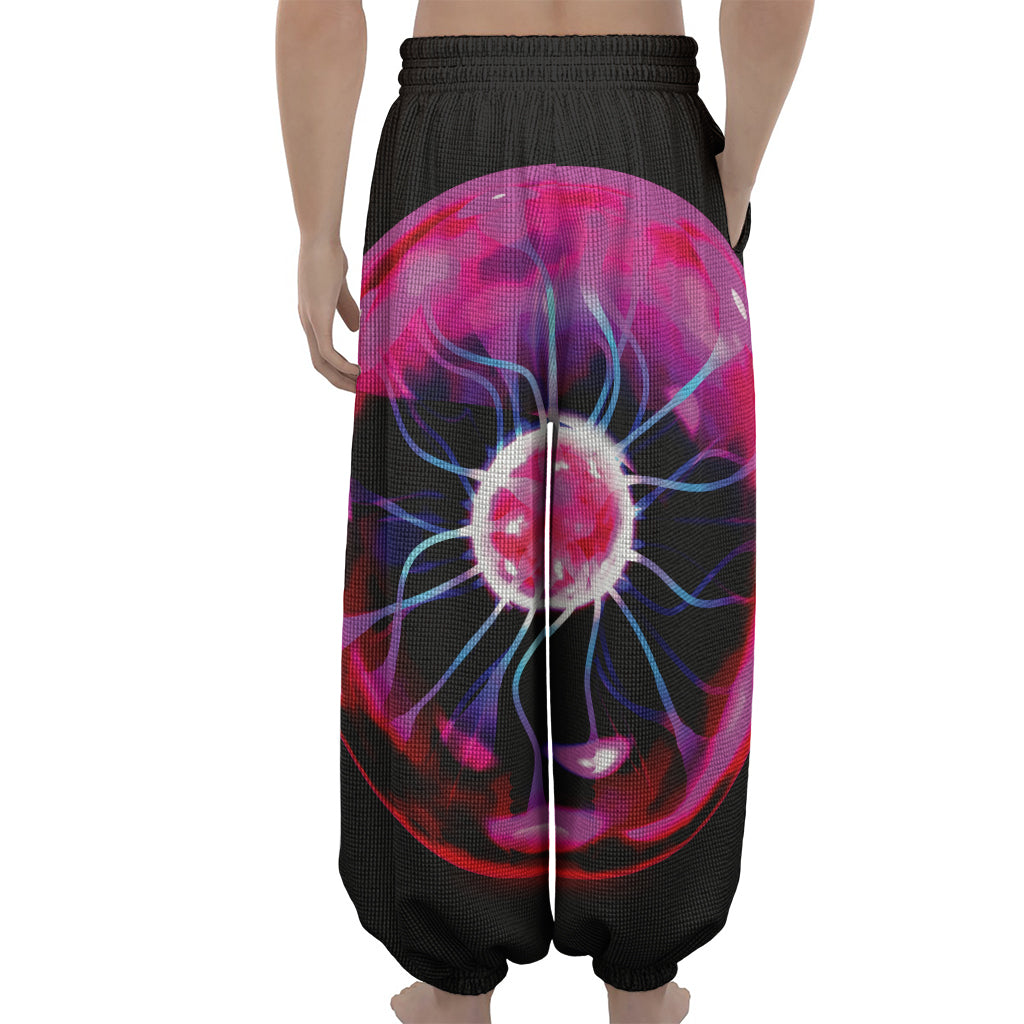 Plasma Ball Print Lantern Pants