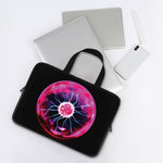 Plasma Ball Print Laptop Sleeve With Handle