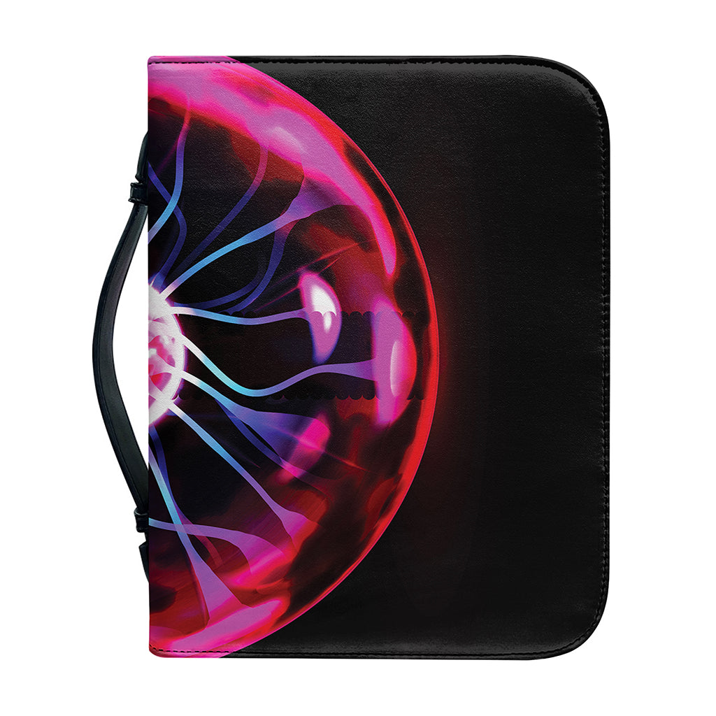 Plasma Ball Print Leather Bible Cover