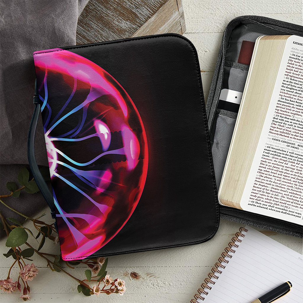 Plasma Ball Print Leather Bible Cover