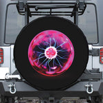 Plasma Ball Print Leather Spare Tire Cover