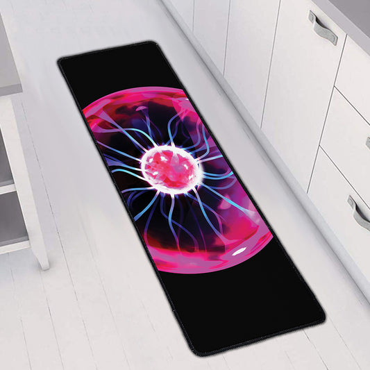 Plasma Ball Print Long Kitchen Mat