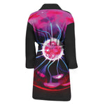Plasma Ball Print Men's Bathrobe