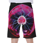 Plasma Ball Print Men's Beach Shorts