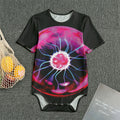 Plasma Ball Print Men's Bodysuit