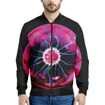 Plasma Ball Print Men's Bomber Jacket