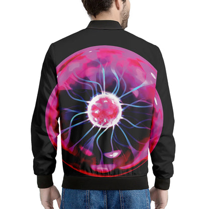 Plasma Ball Print Men's Bomber Jacket