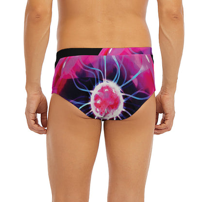 Plasma Ball Print Men's Briefs