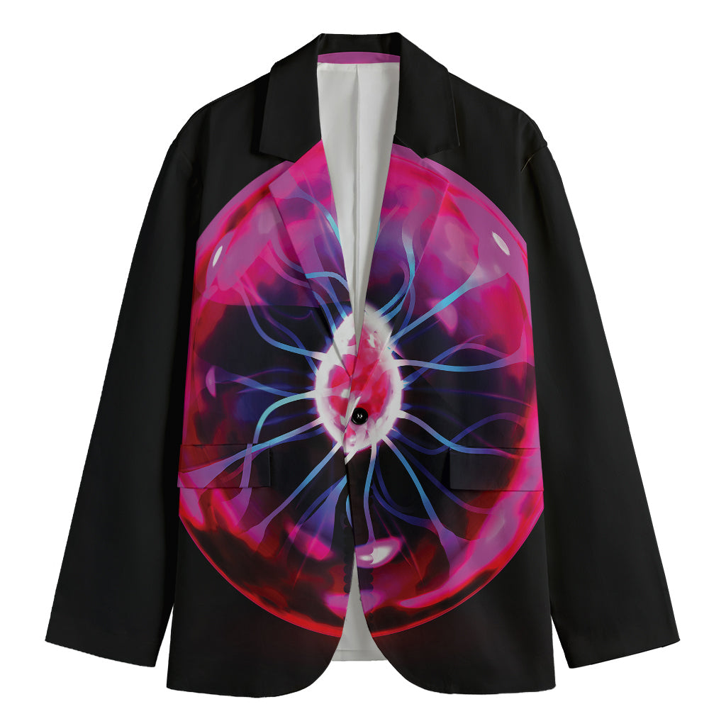 Plasma Ball Print Men's Cotton Blazer