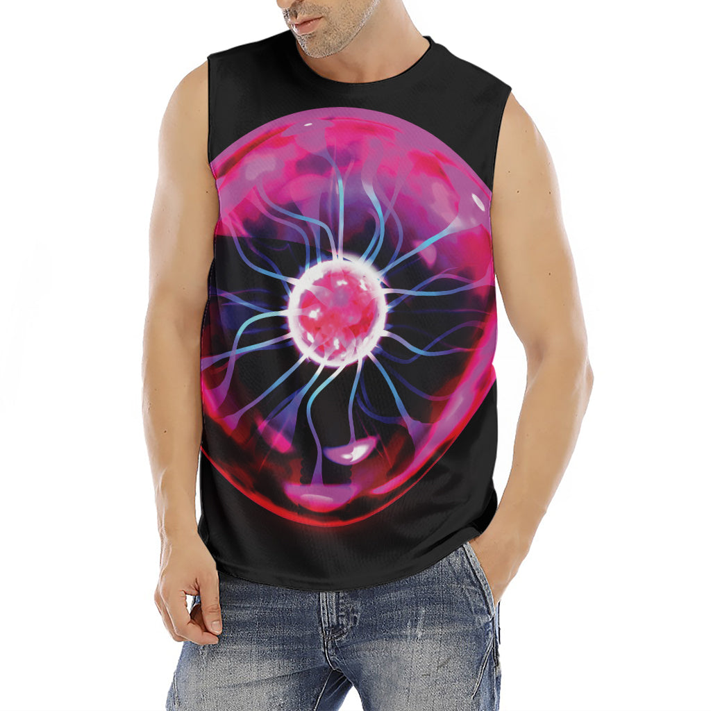 Plasma Ball Print Men's Fitness Tank Top