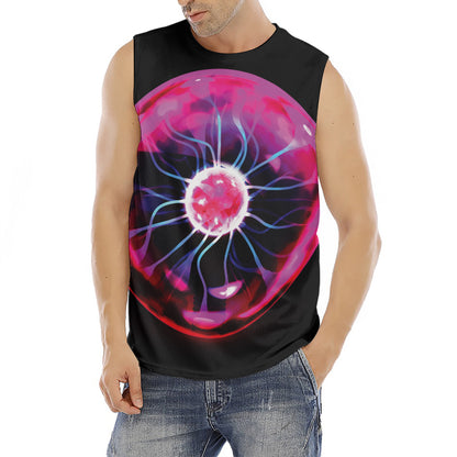 Plasma Ball Print Men's Fitness Tank Top