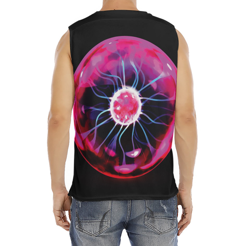 Plasma Ball Print Men's Fitness Tank Top