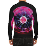 Plasma Ball Print Men's Long Sleeve Rash Guard