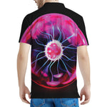 Plasma Ball Print Men's Polo Shirt