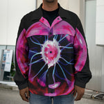 Plasma Ball Print Men's Shirt Jacket