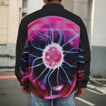 Plasma Ball Print Men's Shirt Jacket