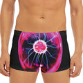 Plasma Ball Print Men's Short Boxer Briefs