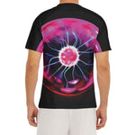 Plasma Ball Print Men's Short Sleeve Rash Guard