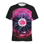 Plasma Ball Print Men's Sports T-Shirt