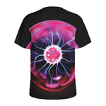Plasma Ball Print Men's Sports T-Shirt