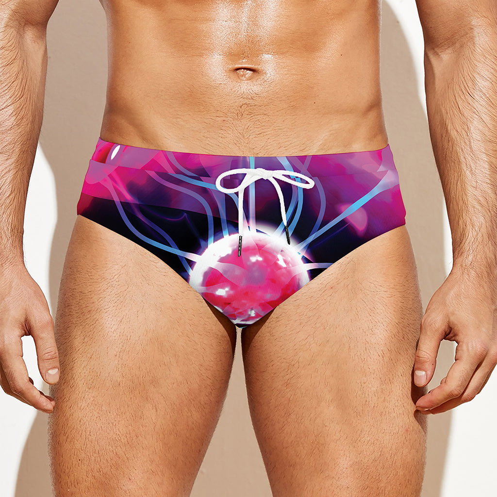 Plasma Ball Print Men's Swim Briefs