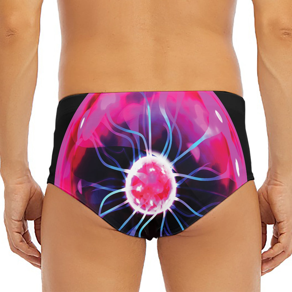Plasma Ball Print Men's Triangle Swim Briefs