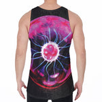 Plasma Ball Print Men's Velvet Tank Top