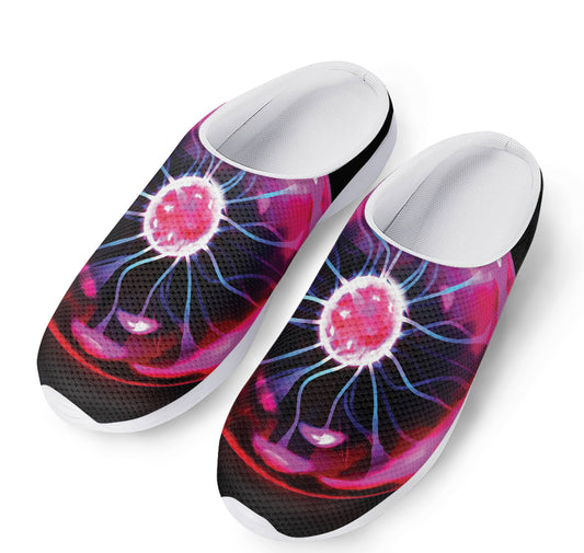 Plasma Ball Print Mesh Casual Shoes