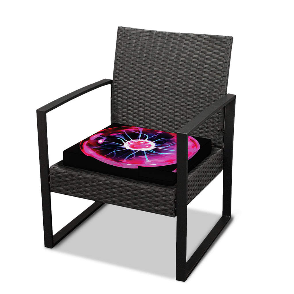 Plasma Ball Print Outdoor Seat Cushion Cover