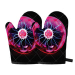Plasma Ball Print Oven Mitts