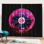 Plasma Ball Print Pencil Pleat Curtains